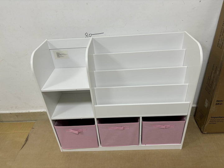 kids-bookcase-and-bookshelf-multifunctional-bookcase-white-pink