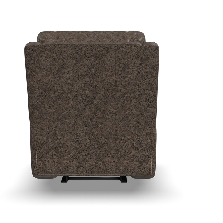 Score Leather Power Recliner with Power Headrest &amp; Lumbar