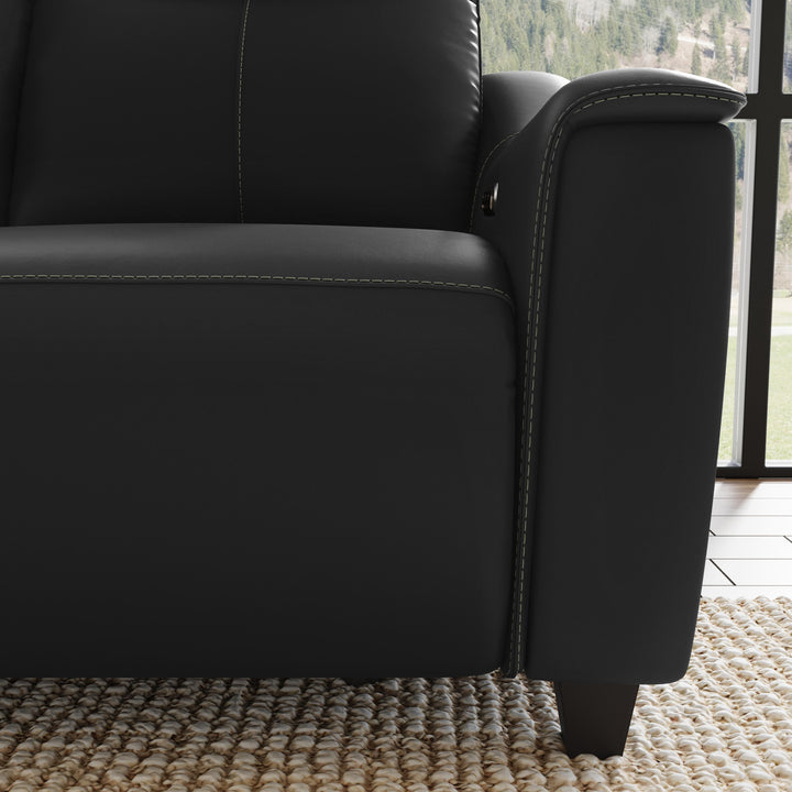 Walter Power Reclining Loveseat With Power Headrests Coal