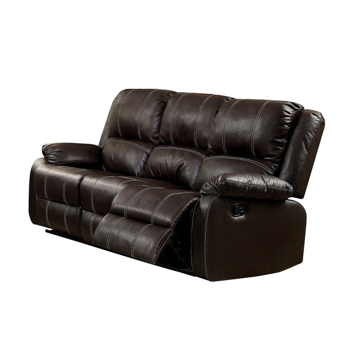 Zuriel - Synthetic Leather Recliner Sofa - Brown