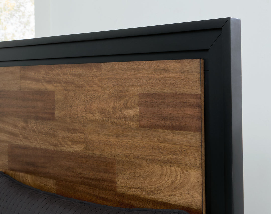 Kraeburn - King Panel Storage Bed - Brown / Black by Ashley Furniture product image