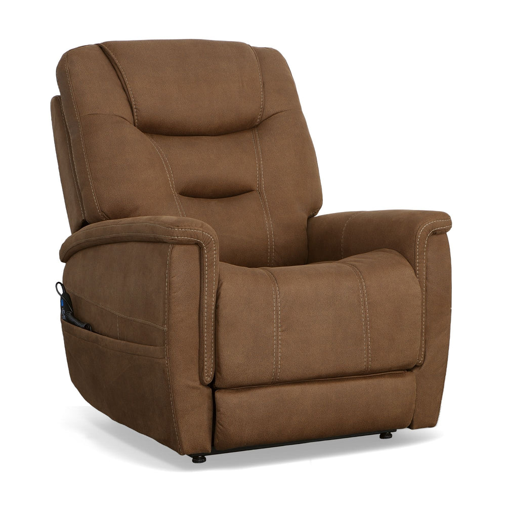 Shaw Fabric Power Lift Recliner with Power Headrest & Lumbar in Russet