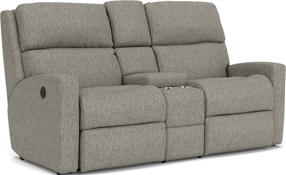 Catalina Power Reclining Loveseat With Console Gray