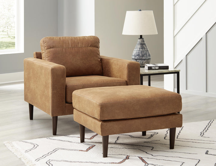 Telora Sofa, Loveseat, Chair and Ottoman - Caramel (25)