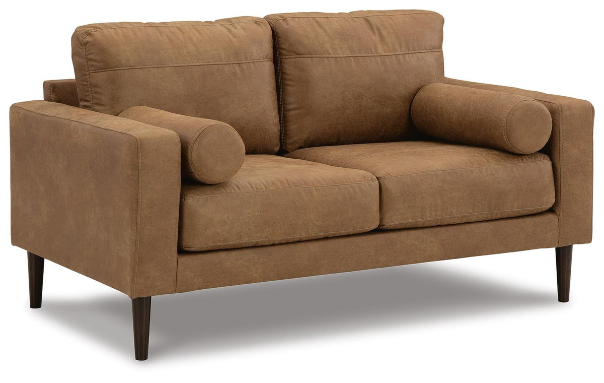 Telora Loveseat - Caramel (1)