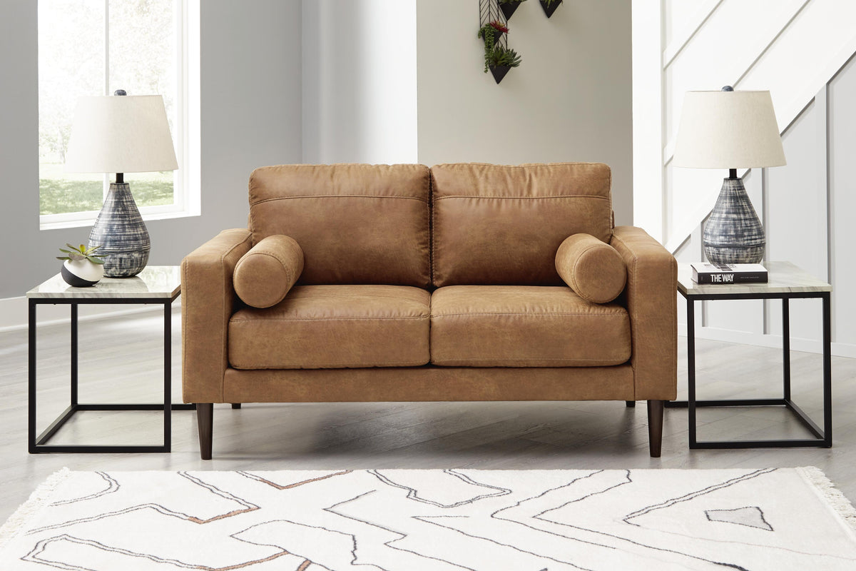 Telora Loveseat - Caramel (2)