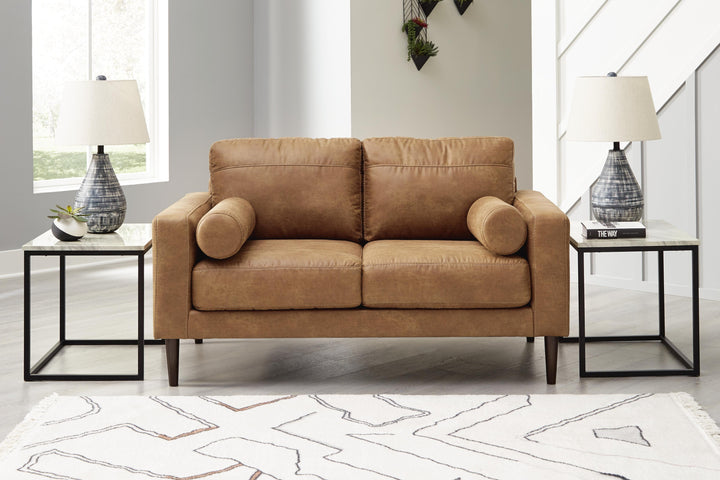 Telora Loveseat - Caramel (2)