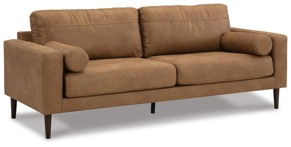 Telora Sofa and Loveseat - Caramel (3)