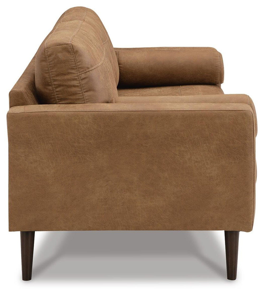 Telora Sofa, Loveseat, Chair and Ottoman - Caramel (6)