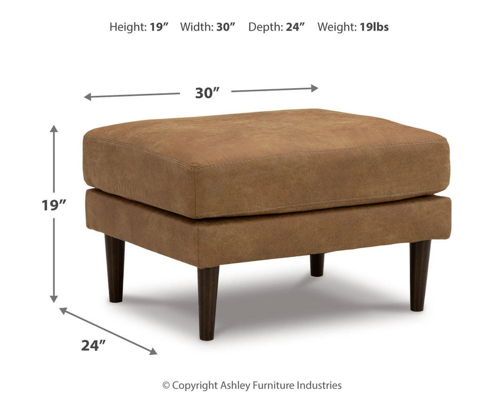 Telora Sofa, Loveseat, Chair and Ottoman - Caramel (22)