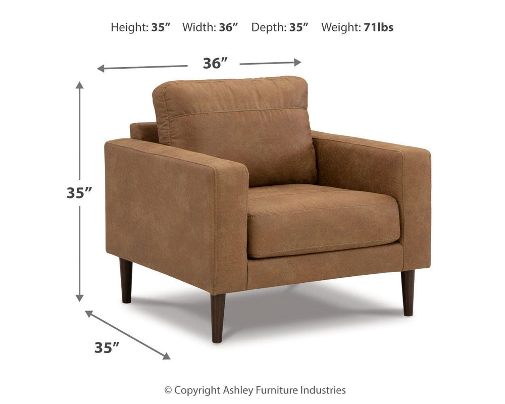 Telora Sofa, Loveseat, Chair and Ottoman - Caramel (21)