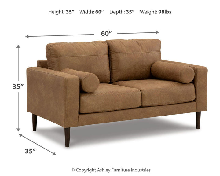 Telora Sofa, Loveseat, Chair and Ottoman - Caramel (20)
