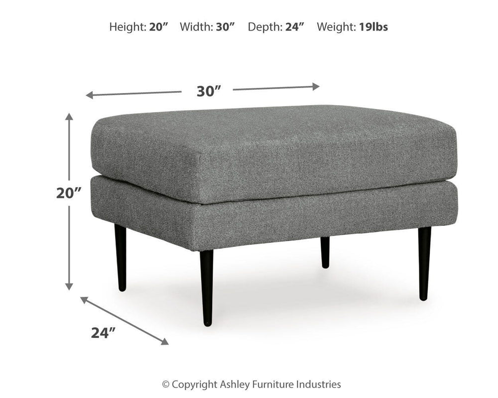 Hazela Chair and Ottoman - Charcoal (14)