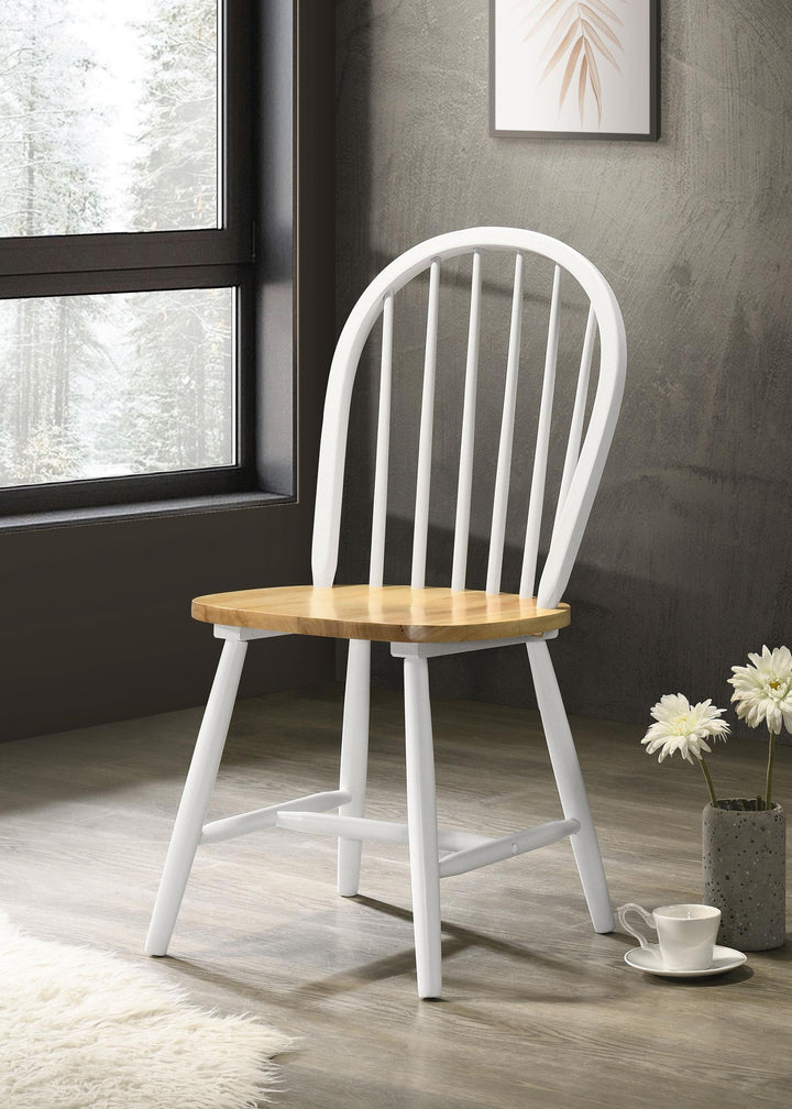 Coaster Furniture 4129 Cinder Wood Dining Side Chair White
