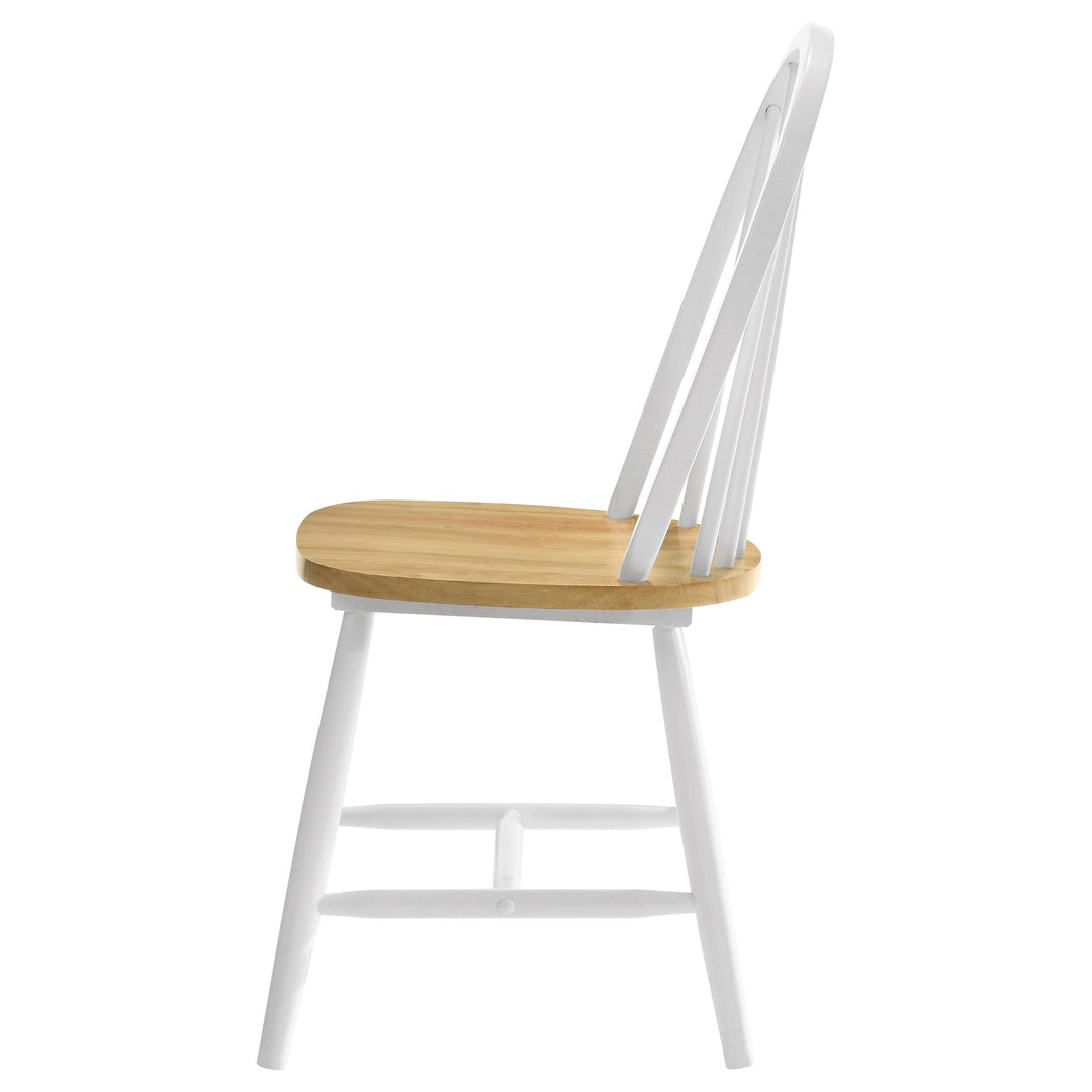 Coaster Furniture 4129 Cinder Wood Dining Side Chair White 