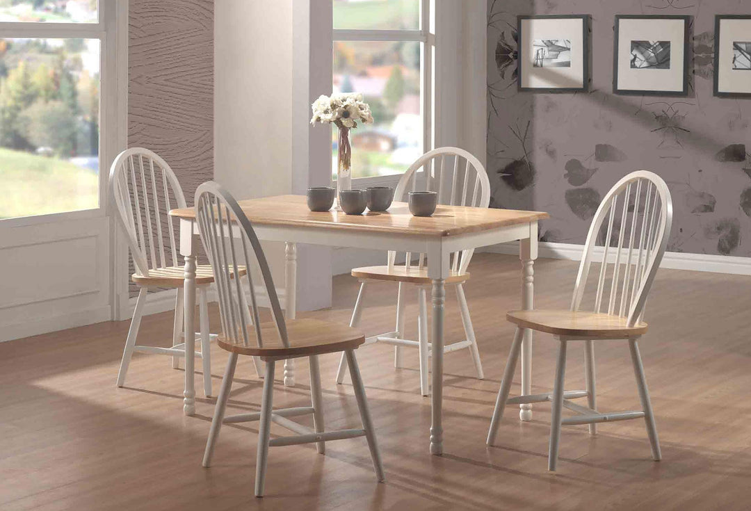 Coaster Furniture 4129 Cinder Wood Dining Side Chair White 
