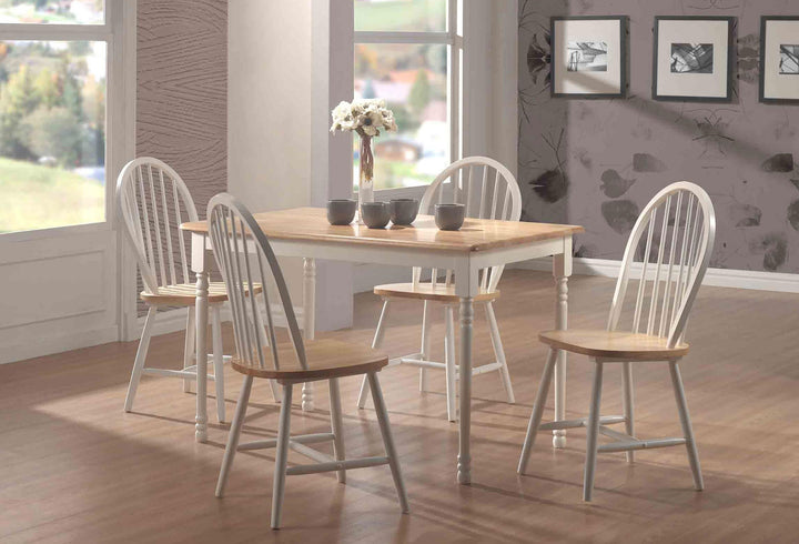 Coaster Furniture 4129 Cinder Wood Dining Side Chair White 