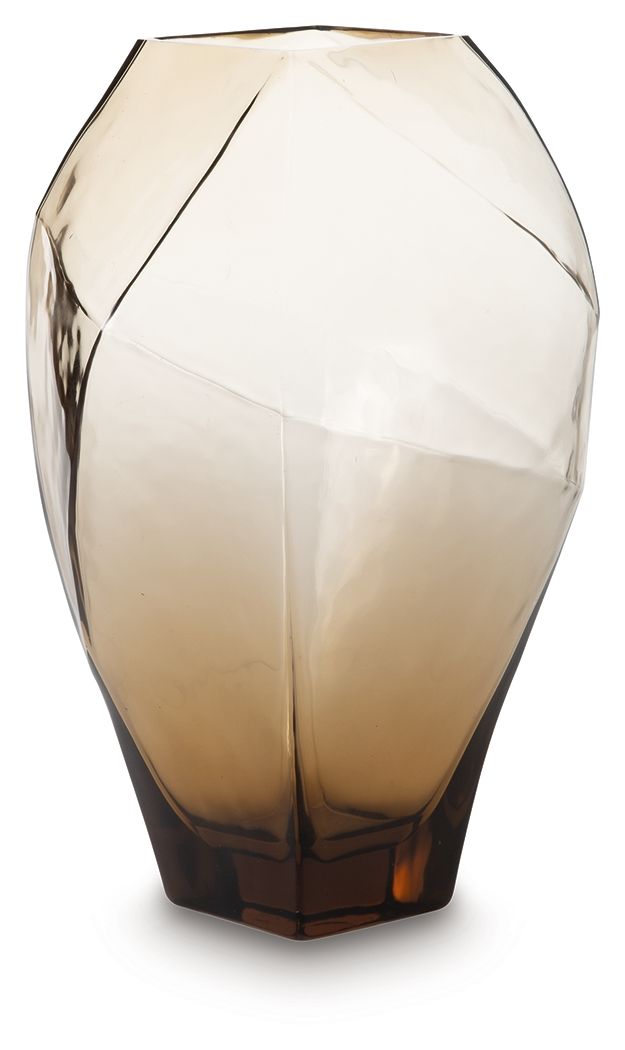 Ewart - Vase - 12" - Light Brown by Ashley Furniture product image