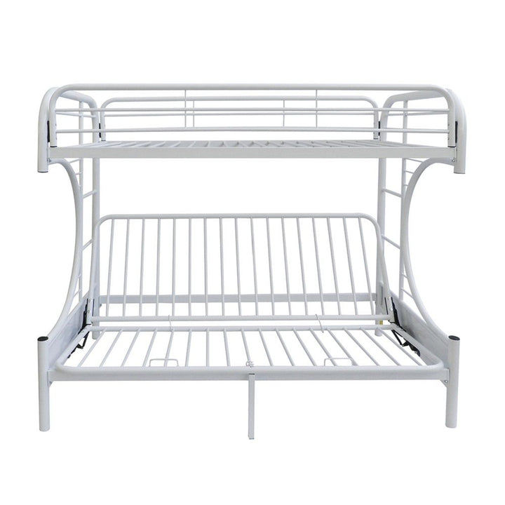 Eclipse - Twin Over Full Futon Bunk Bed - White