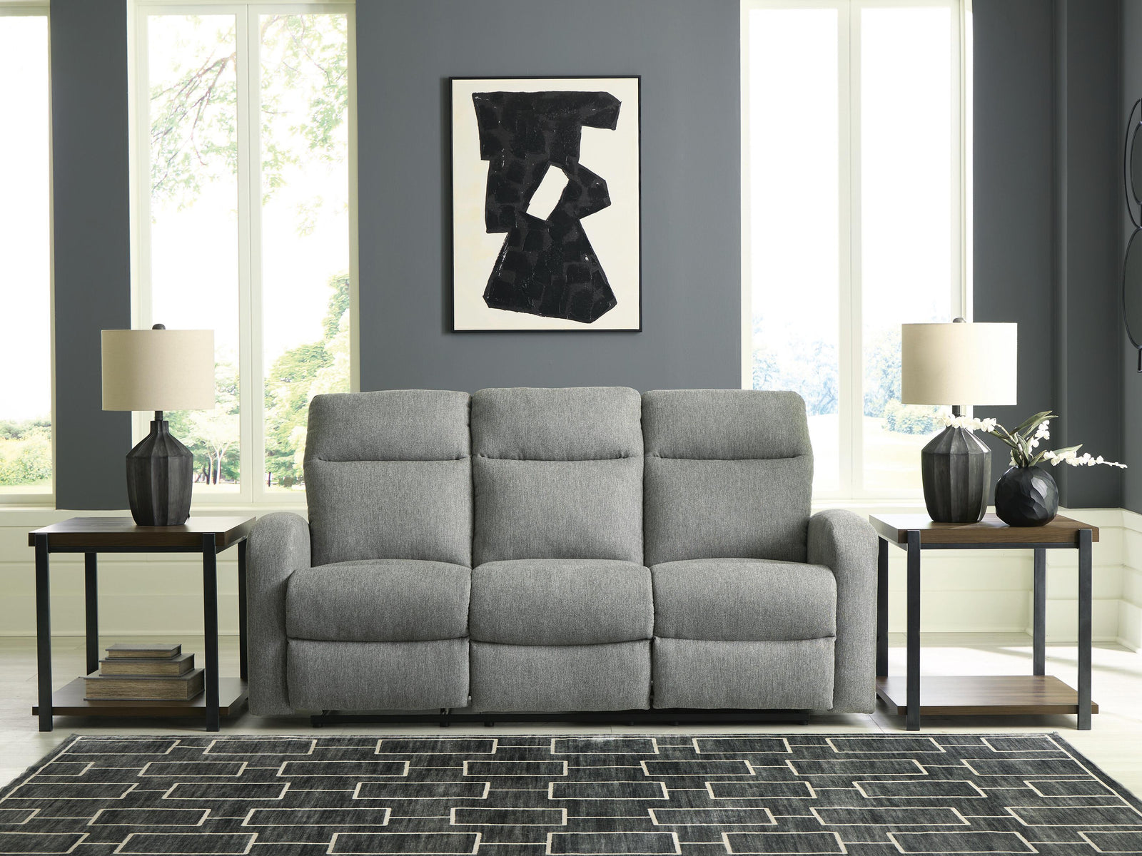 Gauntlet Reclining Sofa - Gray (2)