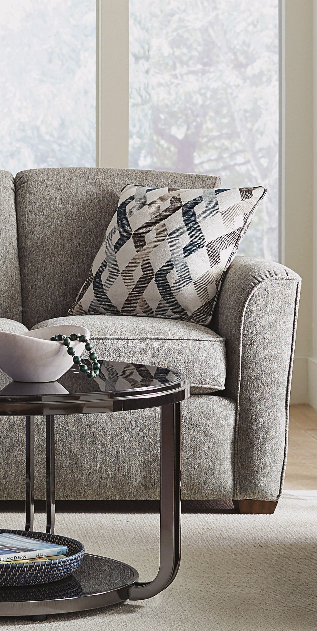 Flexsteel 5936-30 Lakewood  Sofa  Light Gray