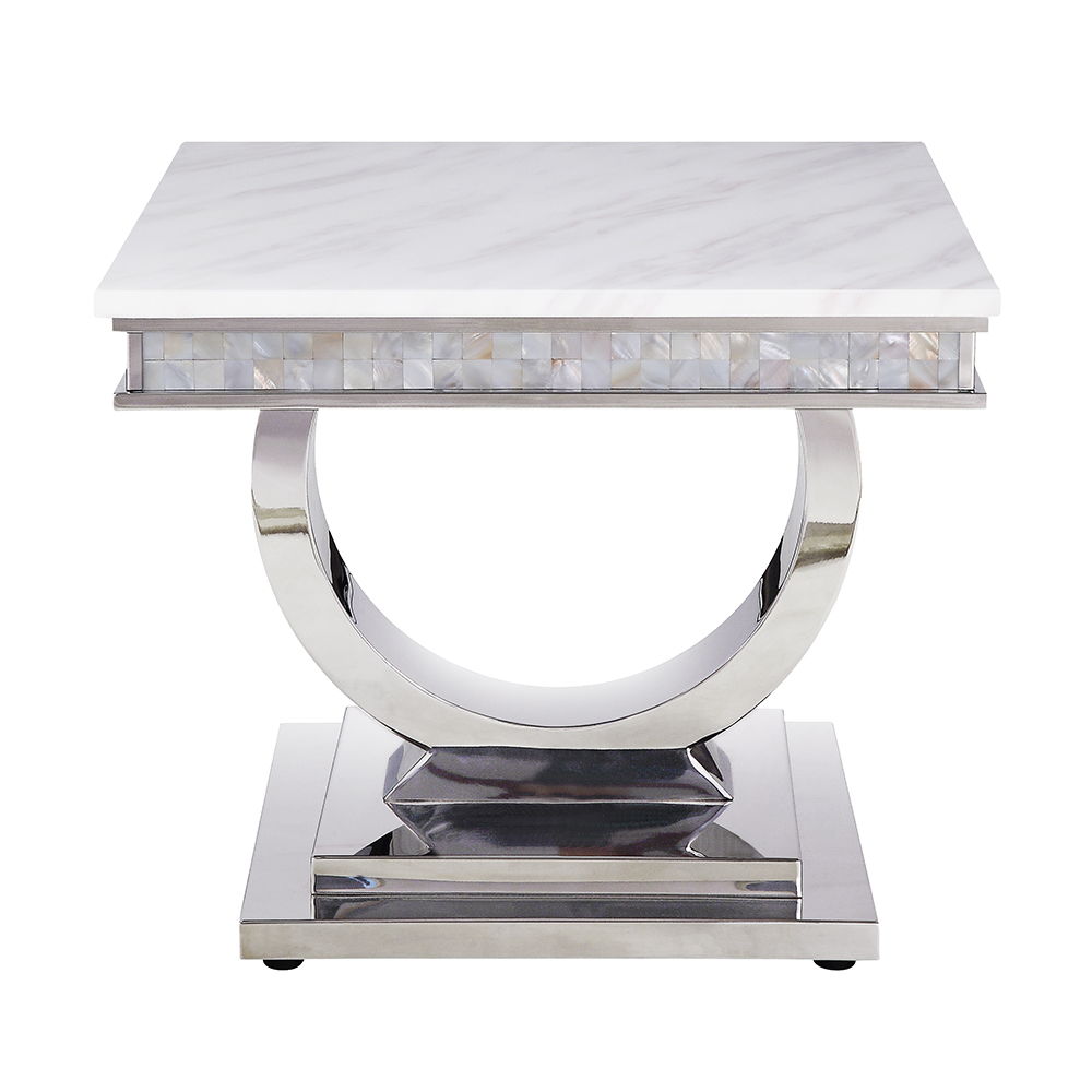 zander-sofa-table-white-printed-faux-marble-top-mirrored-silver