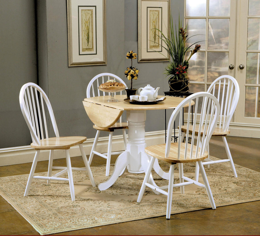 coaster-furniture-4241-s5-allison-5-piece-round-drop-leaf-dining-table-set-white