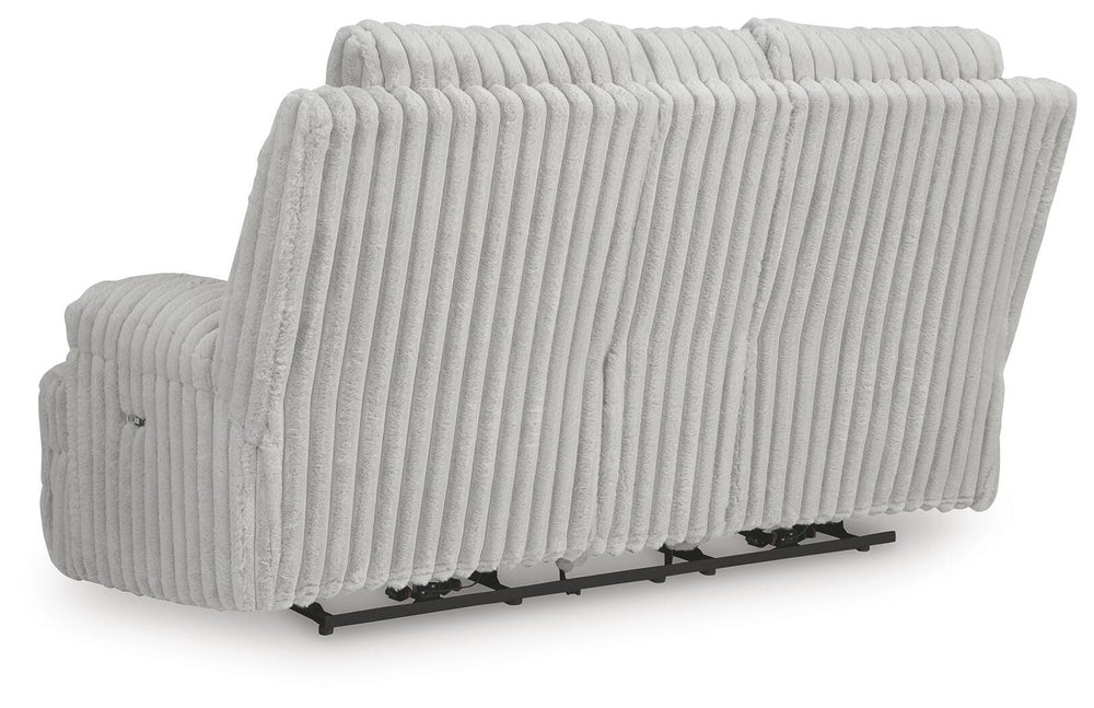 Rhines Falls Power Reclining Loveseat with Console - Gray (5)