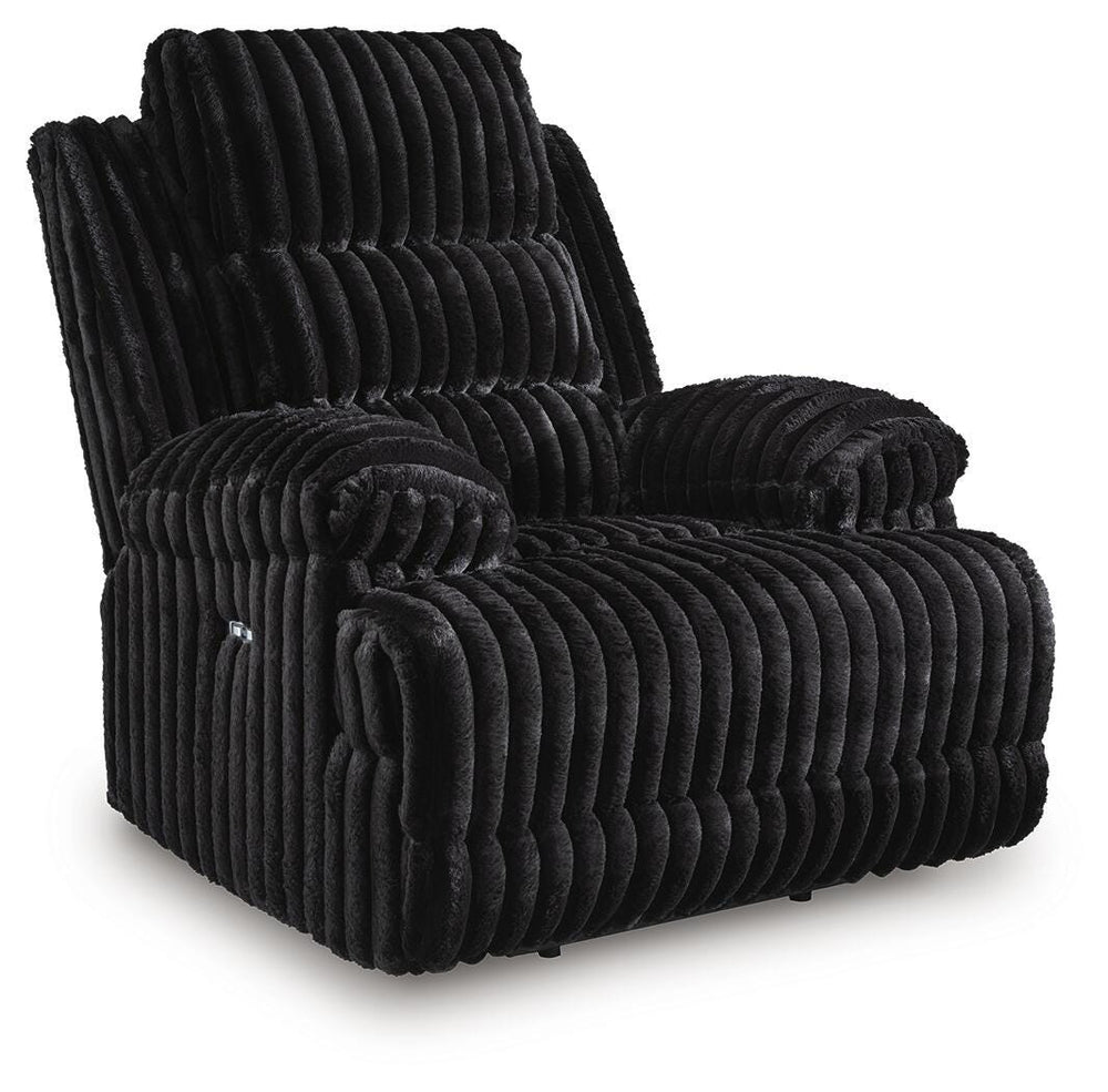 Rhine Falls Power Recliner - Black (1)