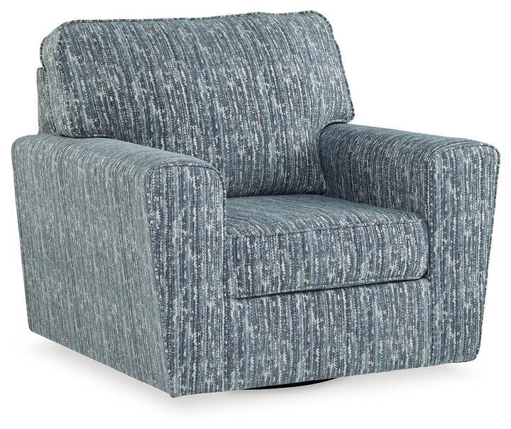 Aterburm - Swivel Accent Chair - Twilight