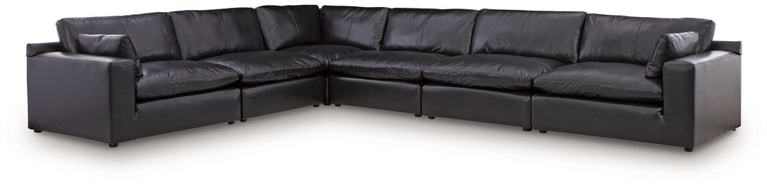 Emilia - 6-Piece Sectional - Black by Ashley Furniture product image