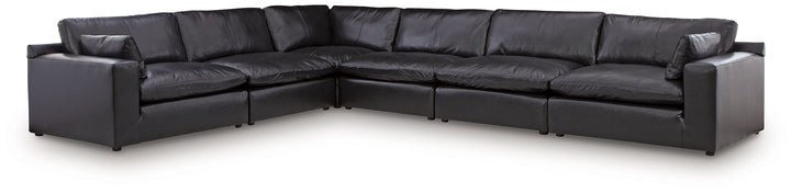 Emilia - 6-Piece Sectional - Black by Ashley Furniture product image