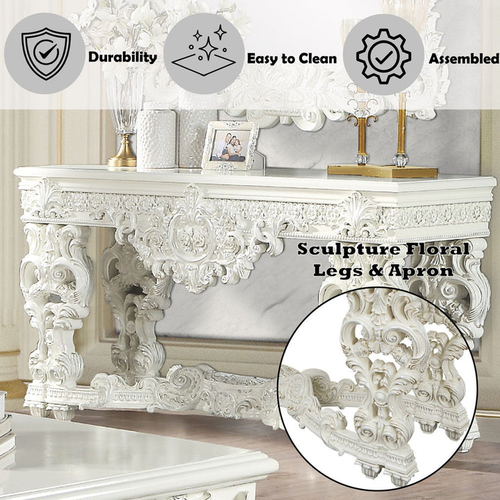 Adara - Sofa Table - Antique White