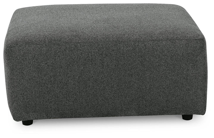 Edenfield - Oversized Accent Ottoman - Charcoal
