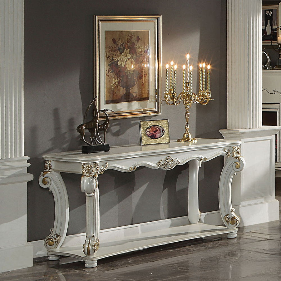 ACME Furniture Vendome Sofa Table Antique Pearl