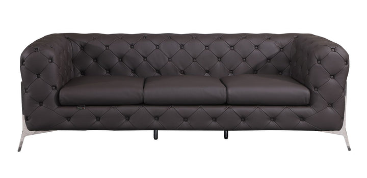 DivanItalia 970 Sofa in Top-Grain Italian Leather - Brown