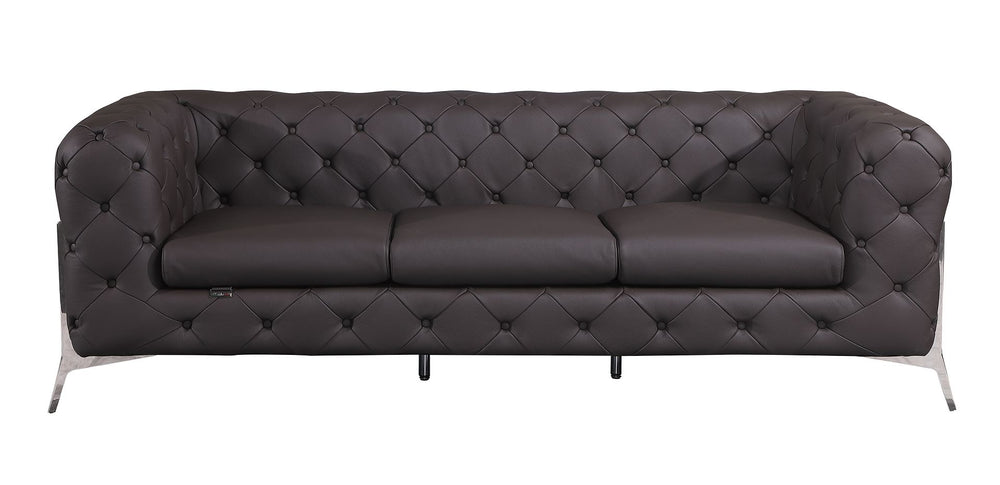 DivanItalia 970 Sofa in Top-Grain Italian Leather - Brown