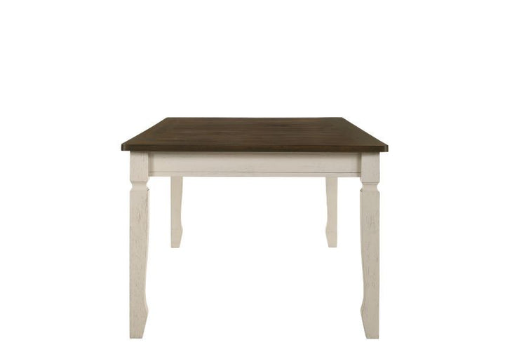 Fedele - Dining Table - Weathered Oak & Cream