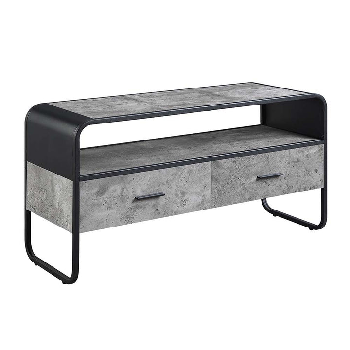 Raziela - 22" TV Stand - Concrete Gray & Black