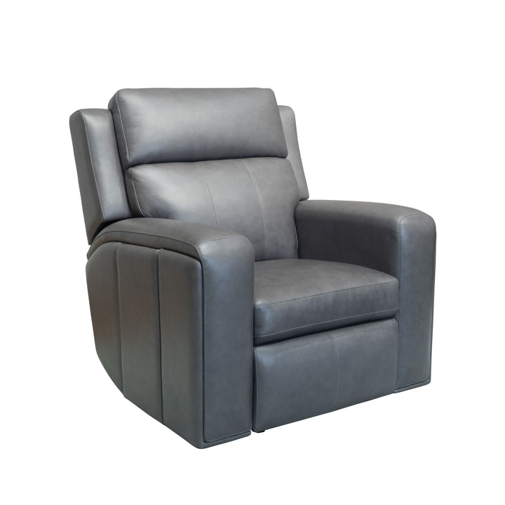 Wyatt Leather Power Recliner with Power Headrest &amp; Lumbar