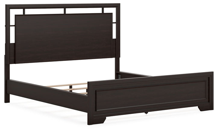 Covetown - California King Panel Bed - Dark Brown by Ashley Furniture product image