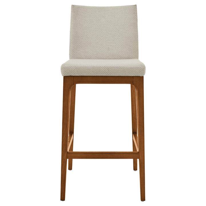 Devon Fabric Counter Stool Walnut Legs - Cardiff Cream - view 4