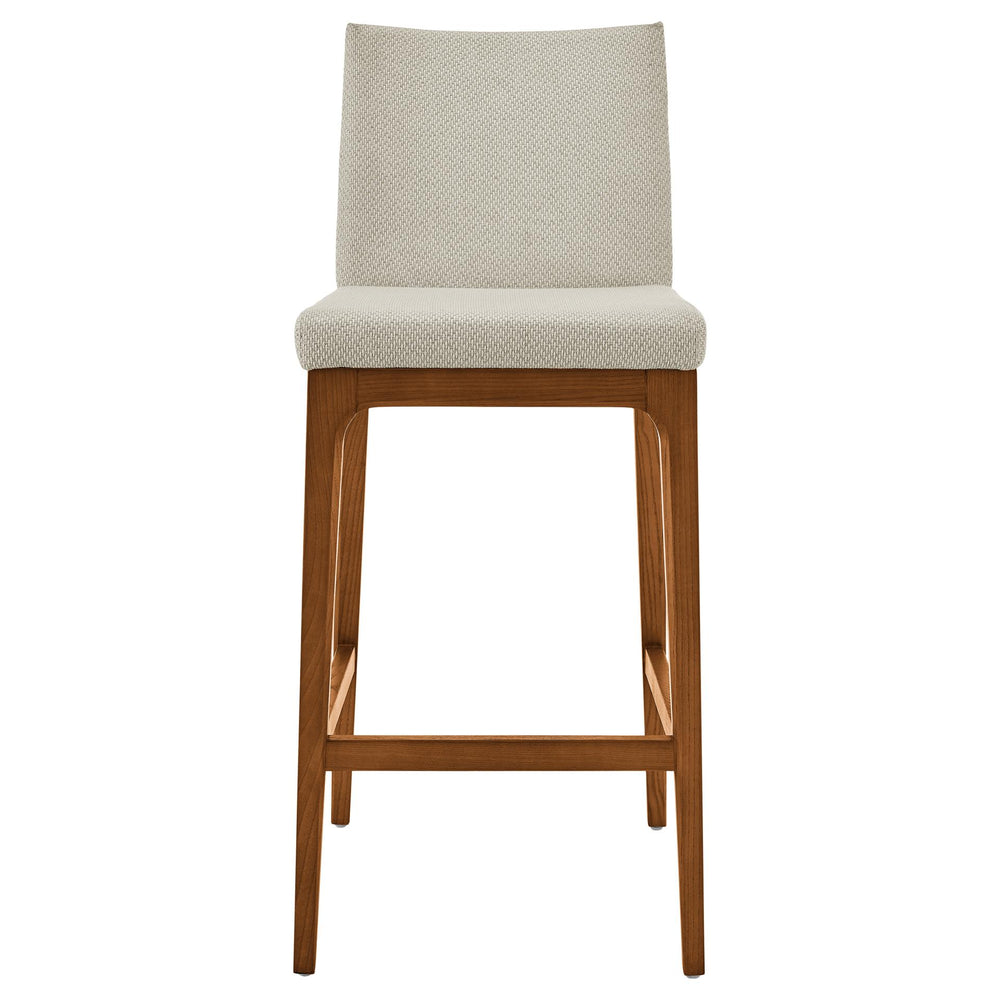 Devon Fabric Counter Stool Walnut Legs - Cardiff Cream - view 4