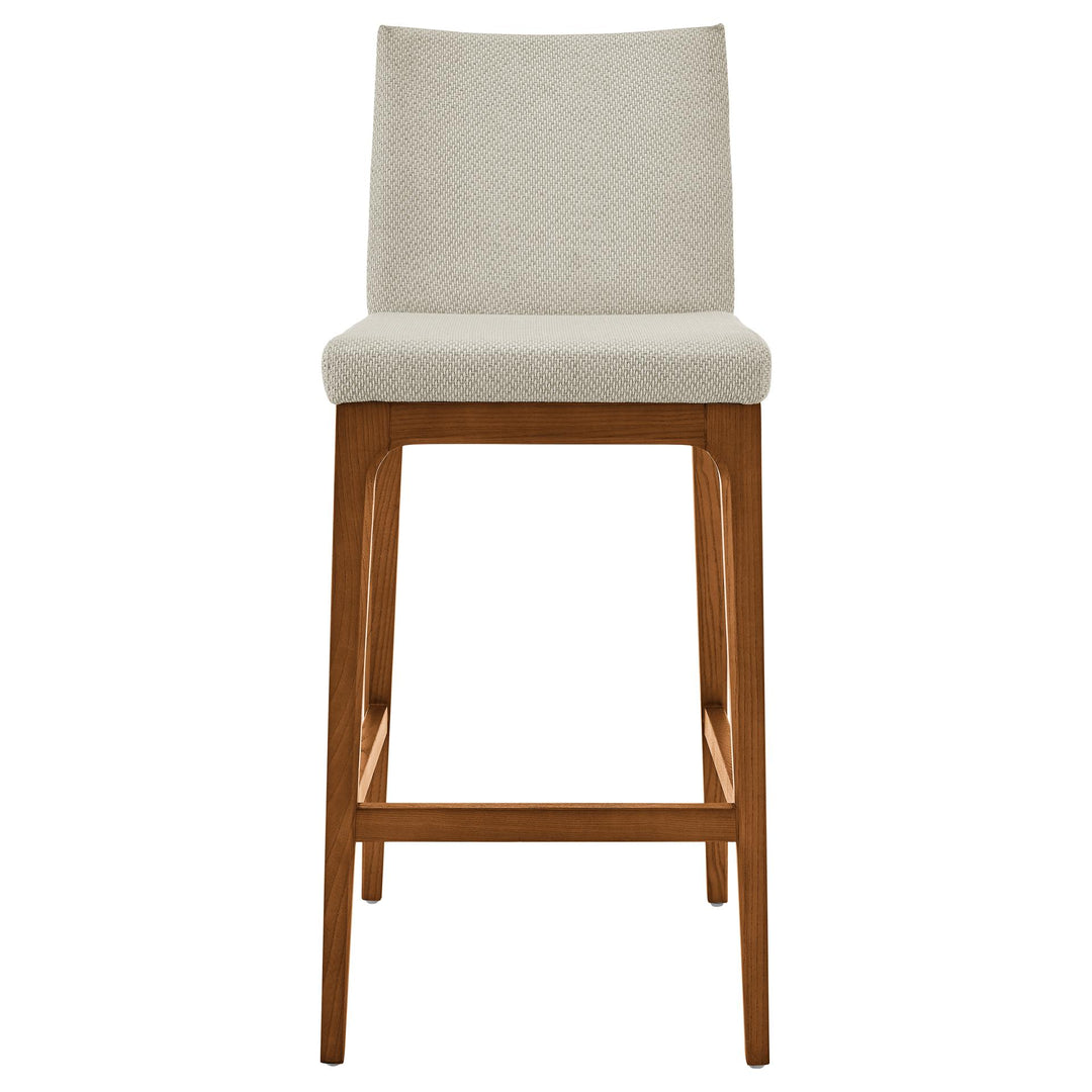 Devon Fabric Counter Stool Walnut Legs - Cardiff Cream - view 4