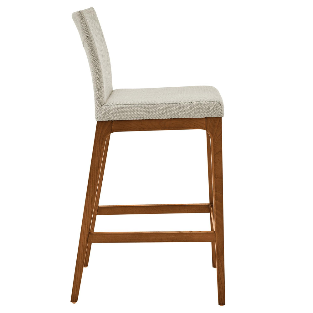 Devon Fabric Counter Stool Walnut Legs - Cardiff Cream - view 5