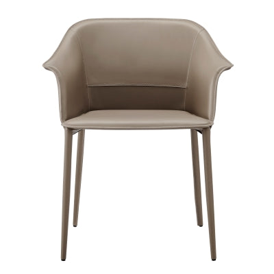 Callie Recycled Leather Dining Arm Chair