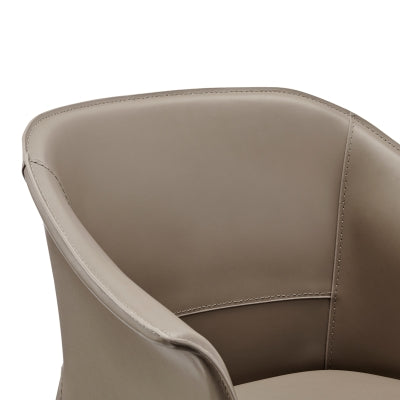 Callie Recycled Leather Dining Arm Chair