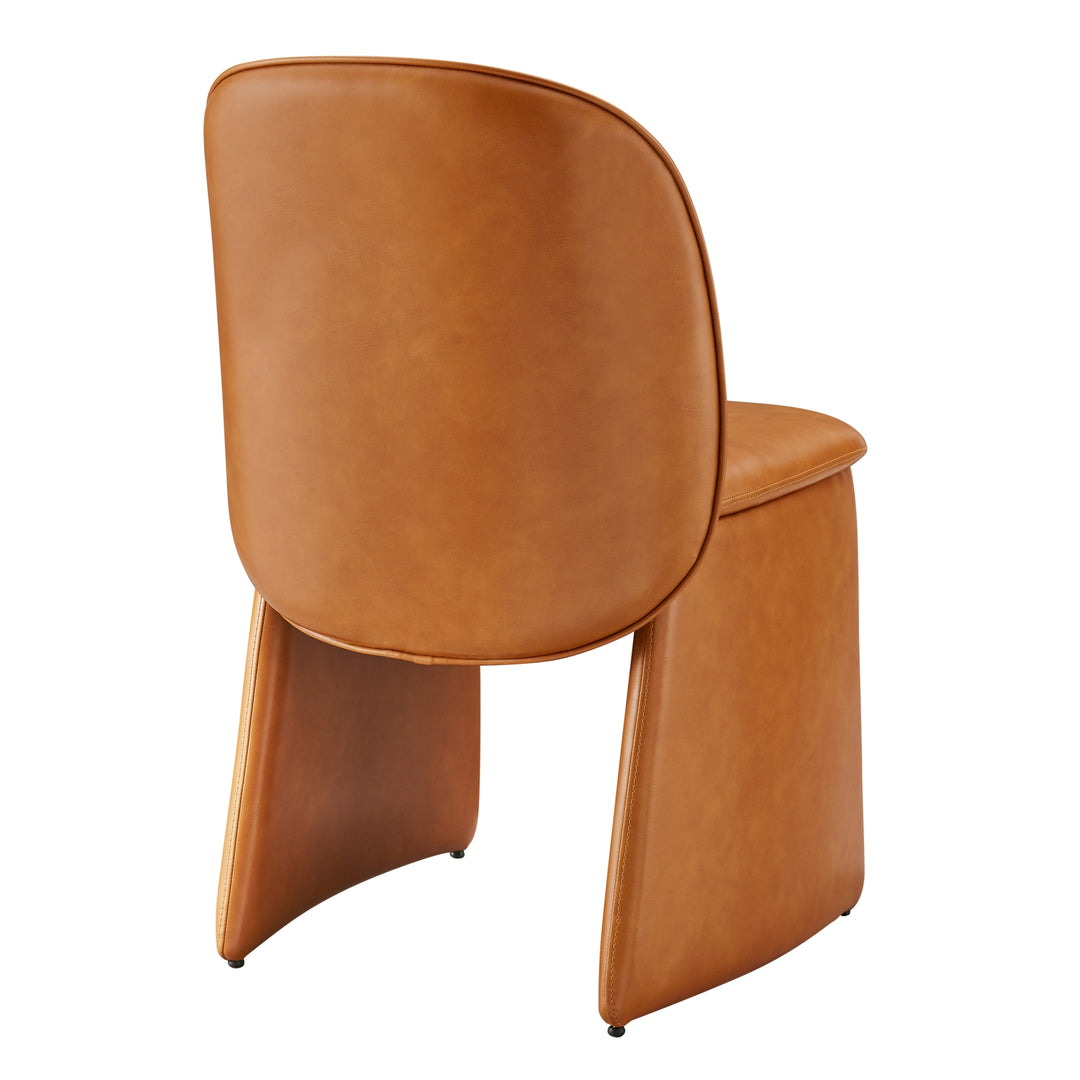 Shelby Faux Leather Dining Side Chair - Moza Caramel - view 6