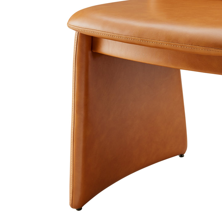 Shelby Faux Leather Dining Side Chair - Moza Caramel - view 9