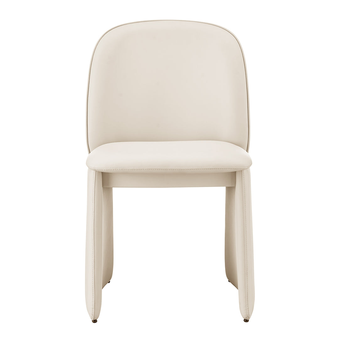 Shelby Faux Leather Dining Side Chair - Venice Cream - view 3